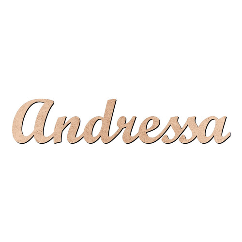 Recorte Andressa Script Mt Std / MDF 3mm