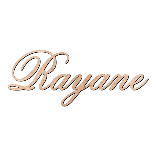 Recorte Rayane Old Script / MDF 3mm