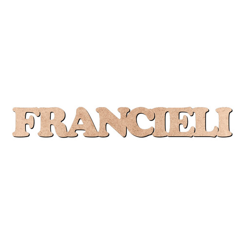 Recorte FRANCIELI Cooper Black / MDF 3mm