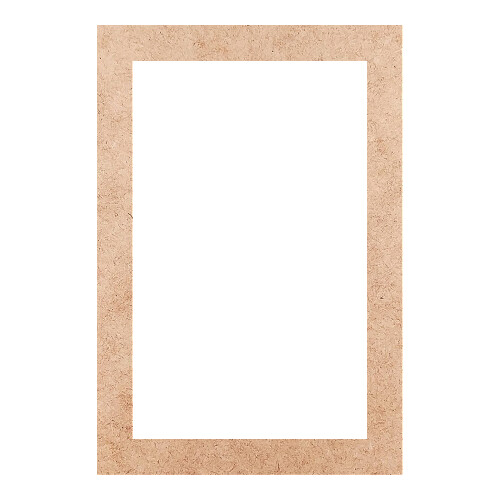 Recorte Moldura Ret 25 x 17 cm Borda 2 cm / MDF 3mm