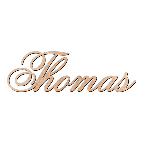 Recorte Thomas Old Script / MDF 3mm