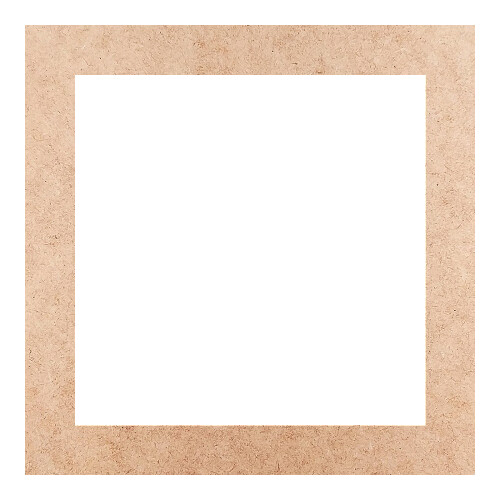 Recorte Moldura Quadrada 9 cm Borda 1 cm / MDF 3mm