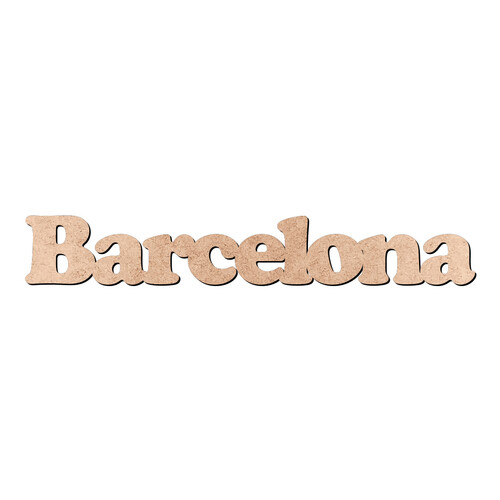 Recorte Barcelona Cooper Black / MDF 3mm