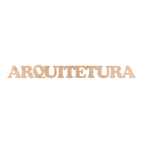 Recorte ARQUITETURA Cooper Black / MDF 3mm
