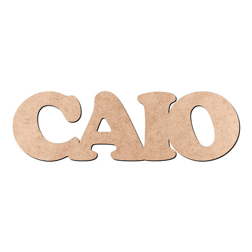 Recorte Caio Cooper Black / MDF 3mm
