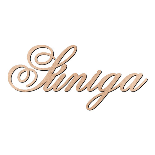 Recorte Súniga Old Script / MDF 3mm