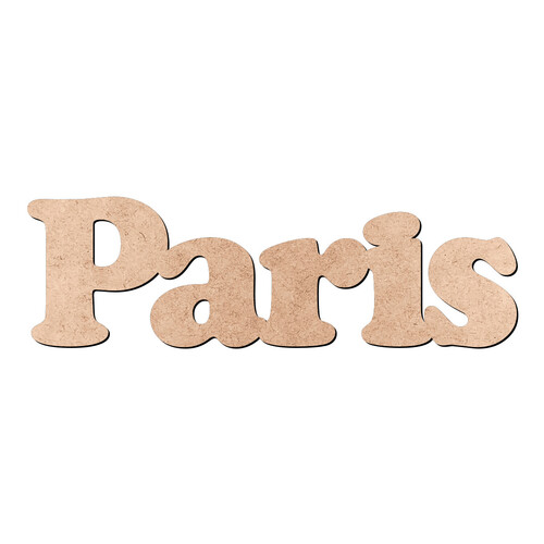 Recorte Paris Cooper Black / MDF 3mm