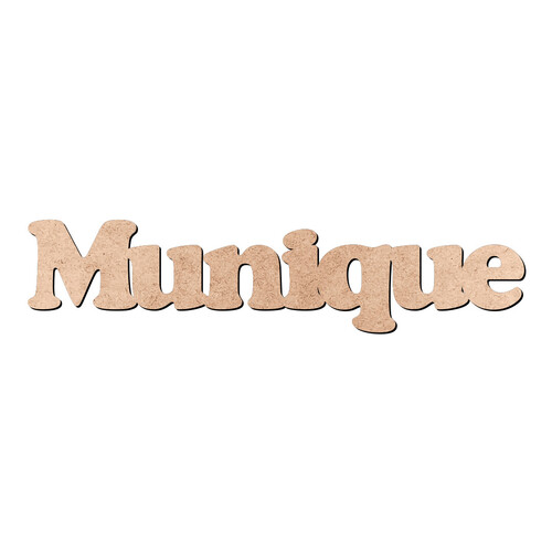 Recorte Munique Cooper Black / MDF 3mm