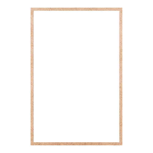 Recorte Moldura Ret 45 x 30 cm Borda 1 cm / MDF 3mm