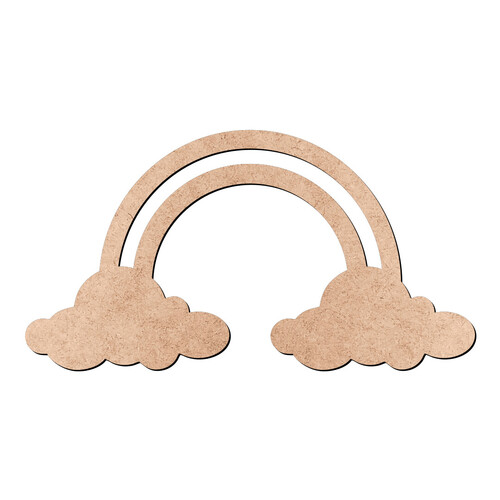 Recorte Arco-íris Vazado / MDF 3mm