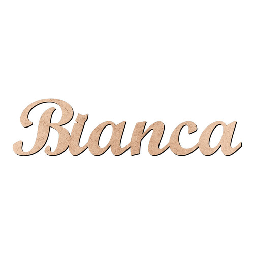 Recorte Bianca Script Mt Std / MDF 3mm