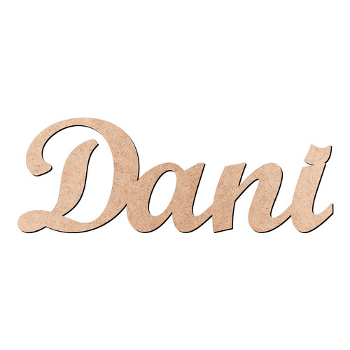 Recorte Dani Script Mt Std / MDF 3mm