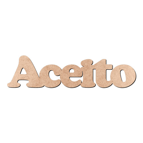 Recorte Aceito Cooper Black / MDF 3mm