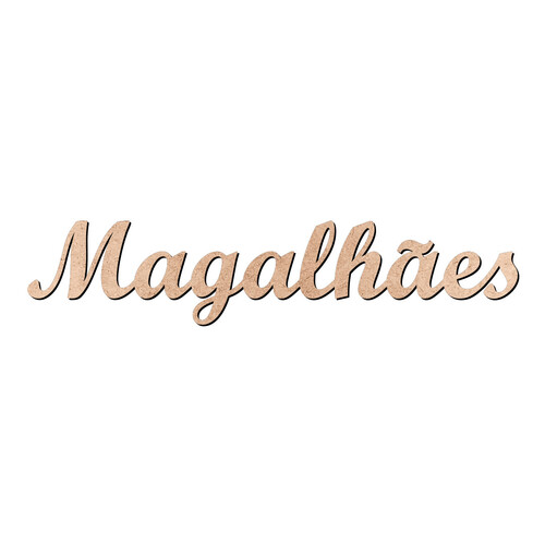 Recorte Magalhães Script Mt Std / MDF 3mm