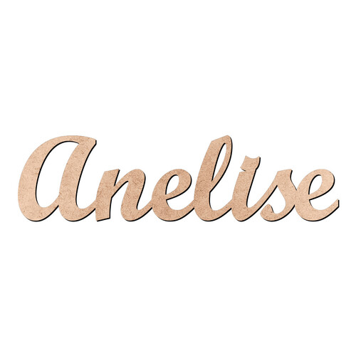 Recorte Anelise Script Mt Std / MDF 3mm