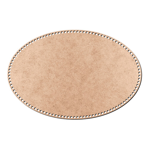 Recorte Base Oval Cesto Fio Malha 30 x 45 cm / MDF 3mm