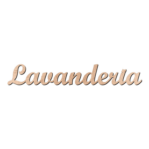 Recorte Lavanderia Script Mt Std / MDF 3mm