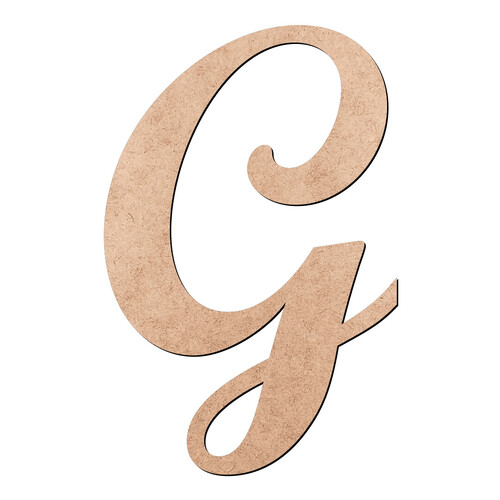 Recorte Letra G Script Mt Std / MDF 3mm