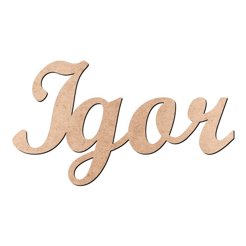 Recorte Igor Script Mt Std / MDF 3mm