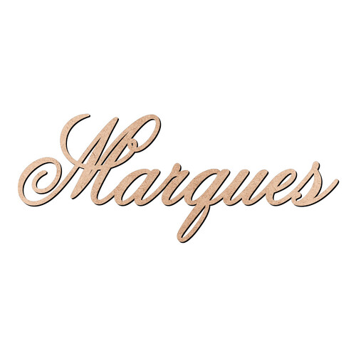 Recorte Marques Old Script / MDF 3mm