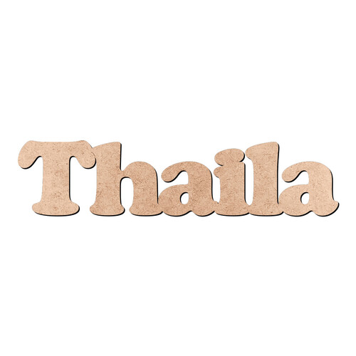 Recorte Thaila Cooper Black / MDF 3mm