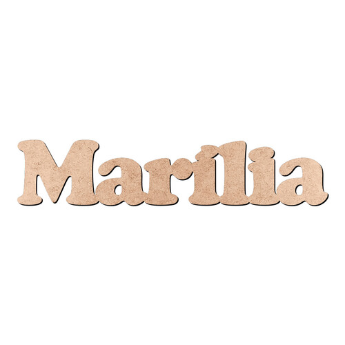Recorte Marília Cooper Black / MDF 3mm