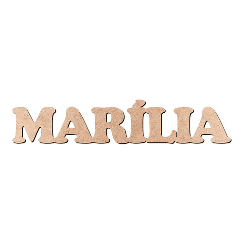 Recorte MARÍLIA Cooper Black / MDF 3mm