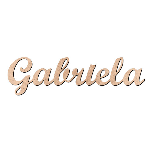 Recorte Gabriela Script Mt Std / MDF 3mm