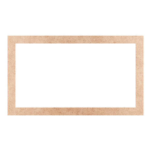 Recorte Moldura Ret 20 x 34 cm Borda 2 cm / MDF 3mm