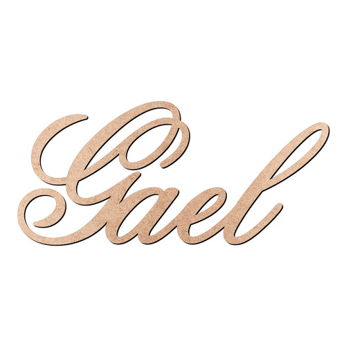 Recorte Gael Old Script / MDF 3mm