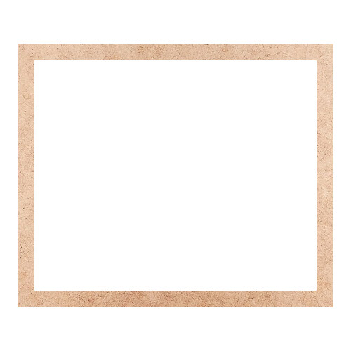 Recorte Moldura Ret 46 x 55 cm Borda 3 cm / MDF 3mm