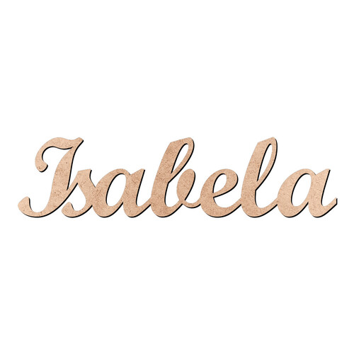 Recorte Isabela Script Mt Std / MDF 3mm