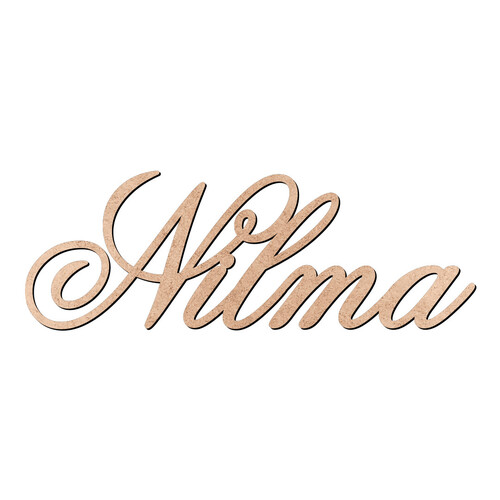 Recorte Nilma Old Script / MDF 3mm
