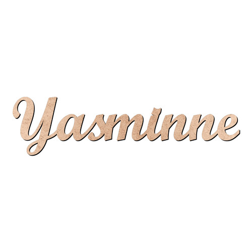 Recorte Yasminne Script Mt Std / MDF 3mm