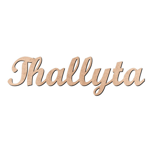Recorte Thallyta Script Mt Std / MDF 3mm