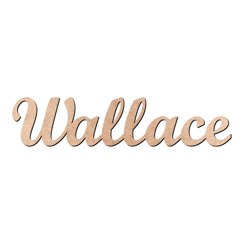 Recorte Wallace Script Mt Std / MDF 3mm