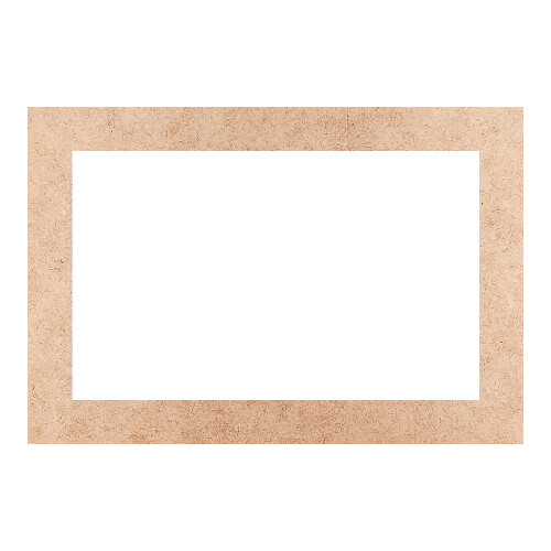 Recorte Moldura Ret 15 x 22 cm Borda 2 cm / MDF 3mm