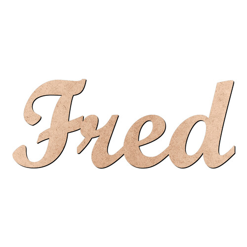 Recorte Fred Script Mt Std / MDF 3mm