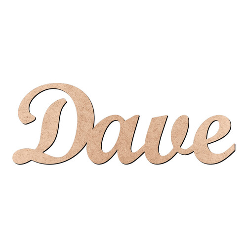Recorte Dave Script Mt Std / MDF 3mm
