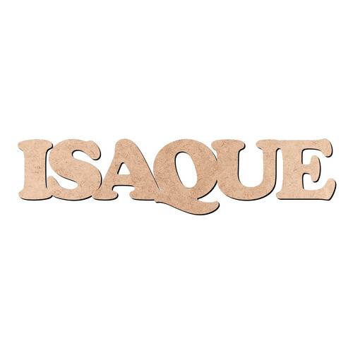 Recorte ISAQUE Cooper Black / MDF 3mm