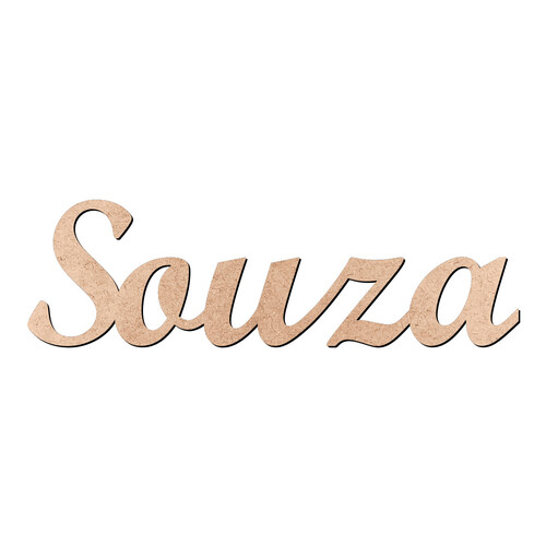 Recorte Souza Script Mt Std / MDF 3mm