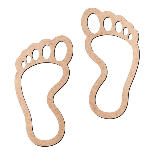 Recorte Par de Pés / MDF 3mm