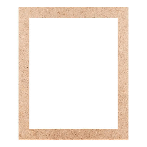 Recorte Moldura Ret 36 x 30 cm Borda 3 cm / MDF 3mm