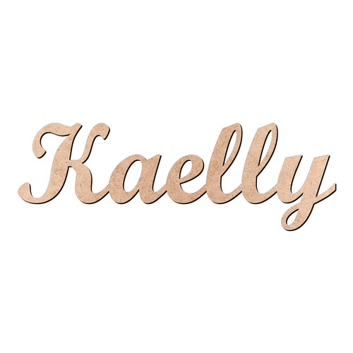 Recorte Kaelly Script Mt Std / MDF 3mm