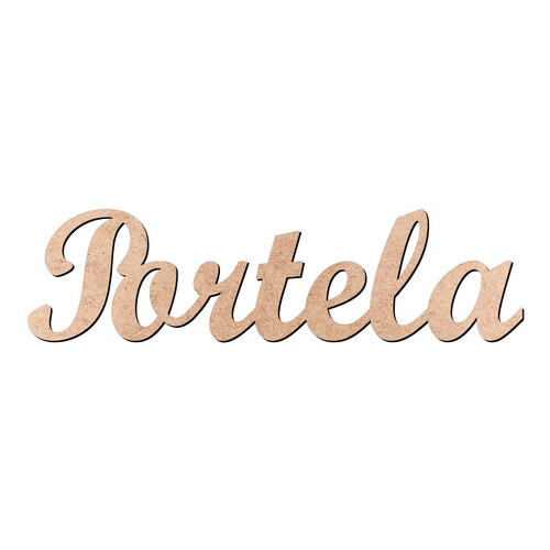 Recorte Portela Script Mt Std / MDF 3mm