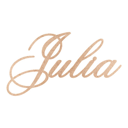 Recorte Julia Old Script / MDF 3mm