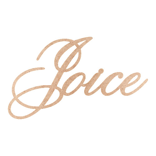 Recorte Joice Old Script / MDF 3mm