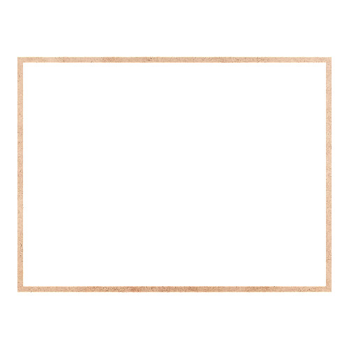 Recorte Moldura Ret 39 x 52 cm Borda 1 cm / MDF 3mm