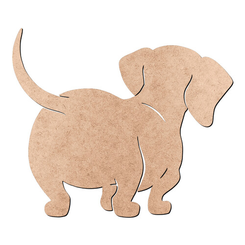 Recorte Dachshund / MDF 3mm