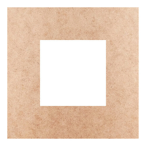 Recorte Moldura Quadrada 20 cm Borda 5 cm / MDF 3mm